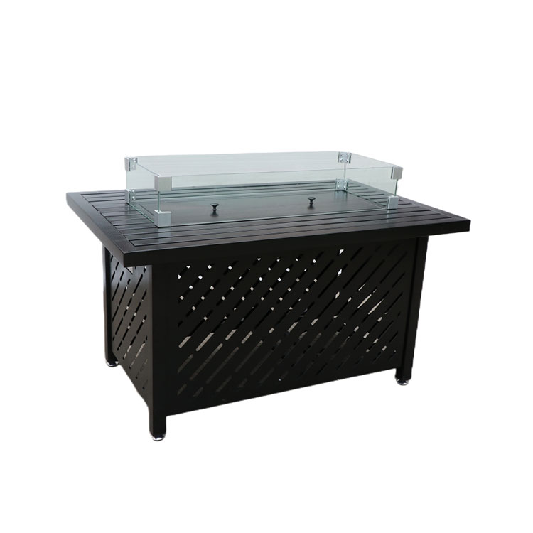 Outside Garden Propane Fire Pit Table