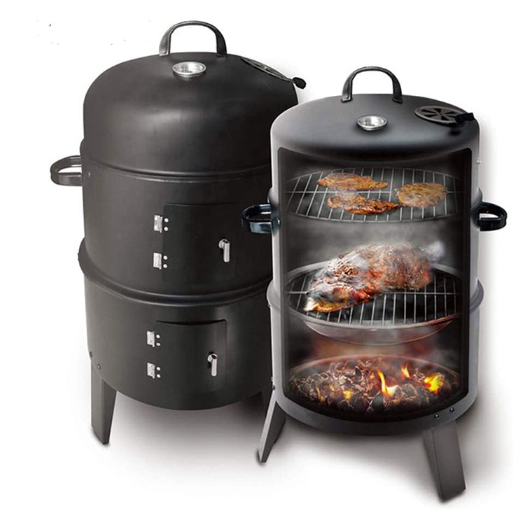 3 In 1 Smokeless Charcoal Barbecue Grill Smoker
