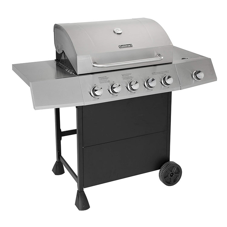 Side Five Burner Gas Grill